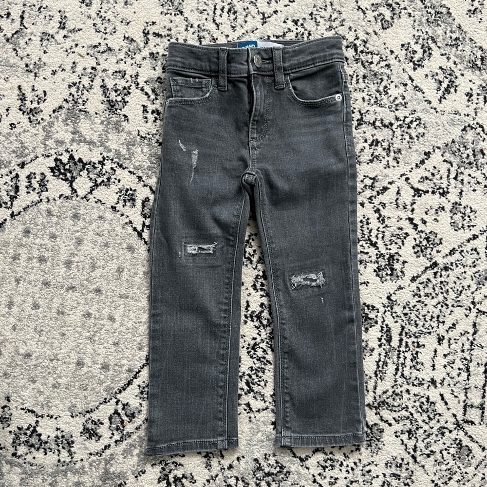 NWOT Old Navy gray karate skinny toddler jeans